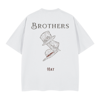 Brother Ace Luffy Sabo. Oversized T-shirt(280GSM)