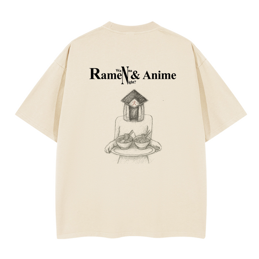 Wanna ramen??. Oversized  T-shirt(280GSM)
