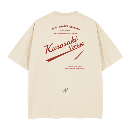 Kurosoki Ichigo Bleach. Oversized T-shirt(280GSM)