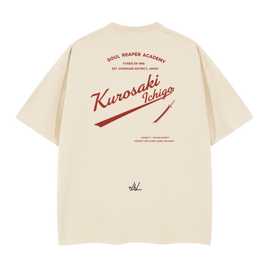 Kurosoki Ichigo Bleach. Oversized T-shirt(280GSM)