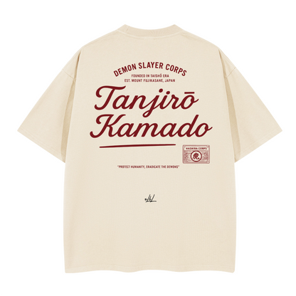 Tanjiro Kamado. Oversized T-shirt(280GSM)