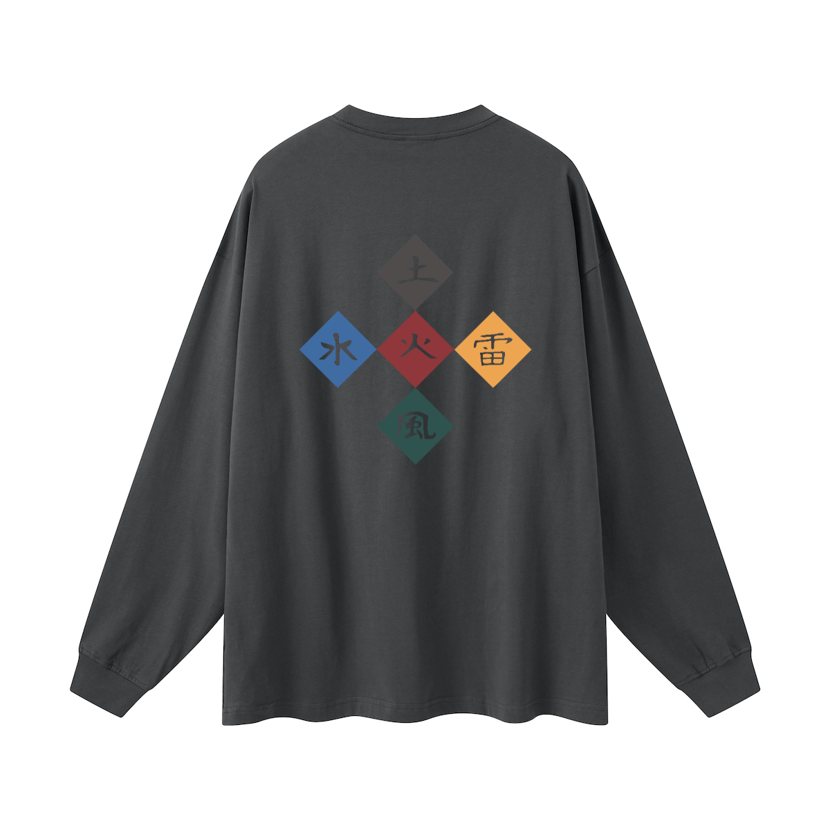 Five Great Shinobi Villages. Oversized Long Sleeve(305GSM)