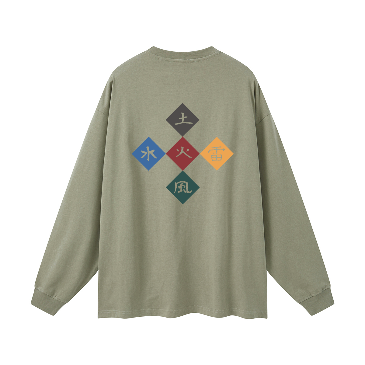 Five Great Shinobi Villages. Oversized Long Sleeve(305GSM)