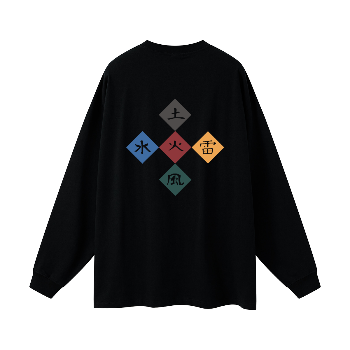 Five Great Shinobi Villages. Oversized Long Sleeve(305GSM)