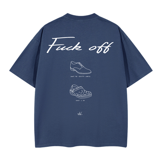 Fuck Off Crocs. Oversized T-shirt(280GSM)