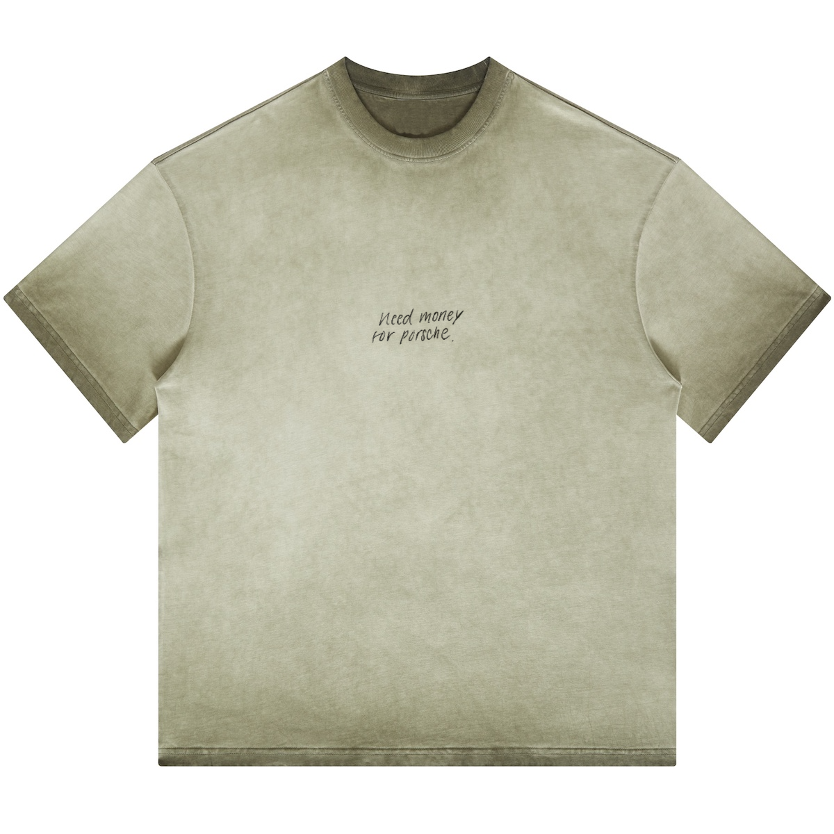 Need Money for Porsche. Oversized Washed T-shirt(255GSM)