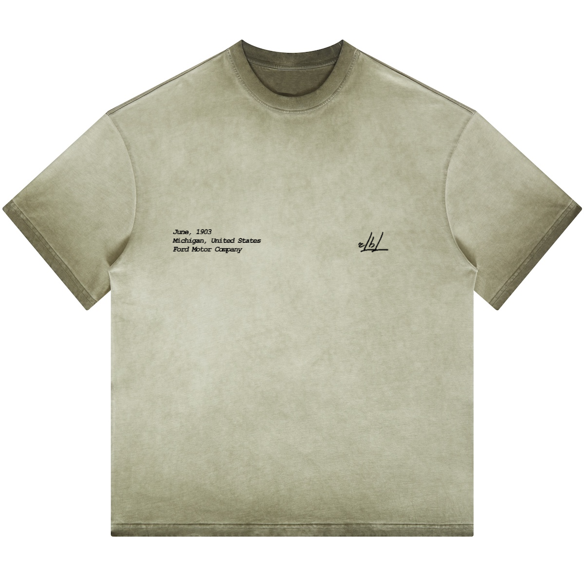 Ford RS200 Rally. Oversized Washed T-shirt(255GSM)