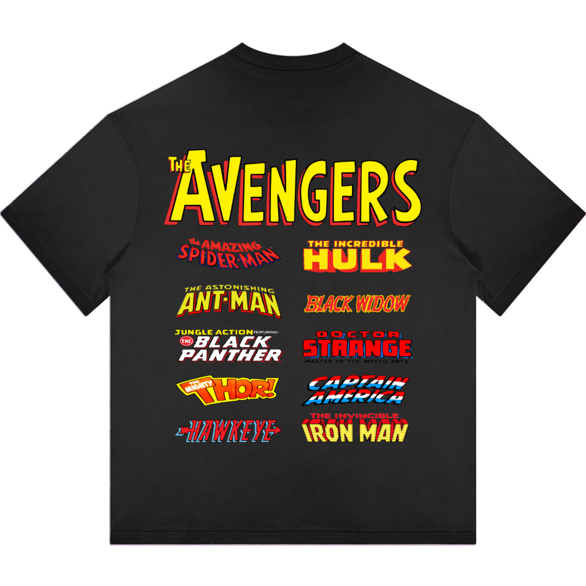 Avengers Tribute. Oversized T-Shirt Washed (255GSM)