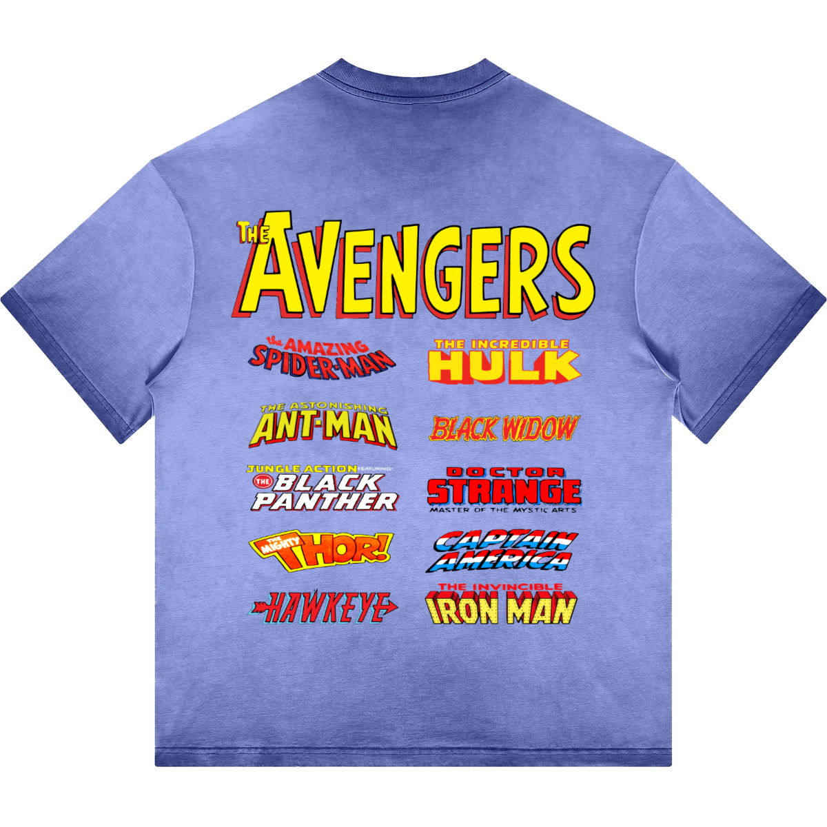 Avengers Tribute. Oversized T-Shirt Washed (255GSM)