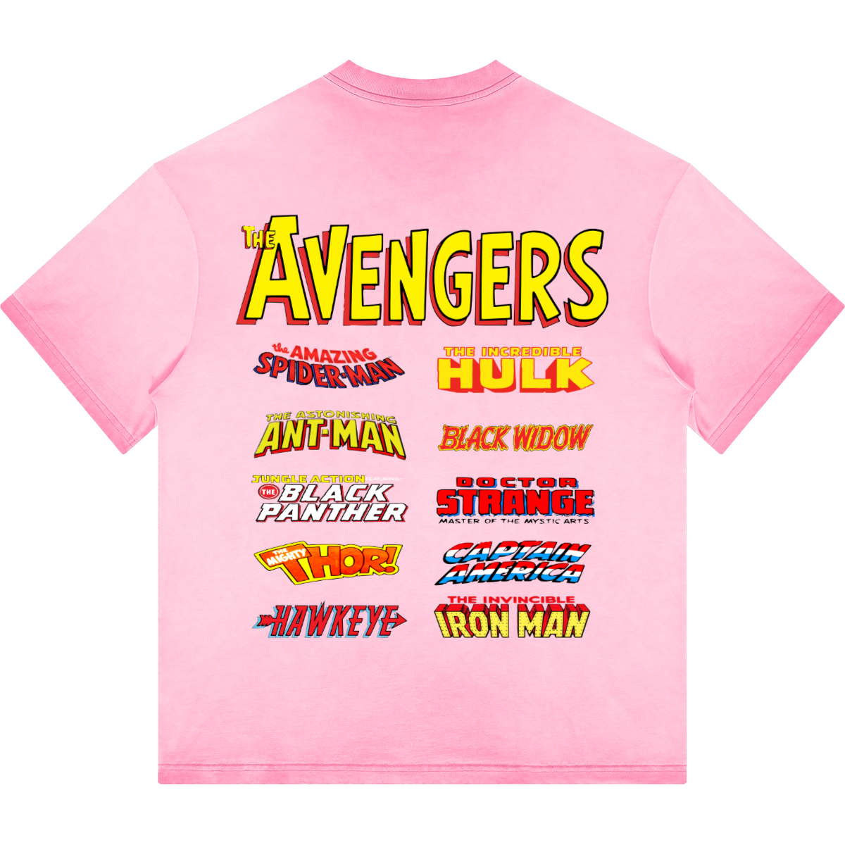 Avengers Tribute. Oversized T-Shirt Washed (255GSM)