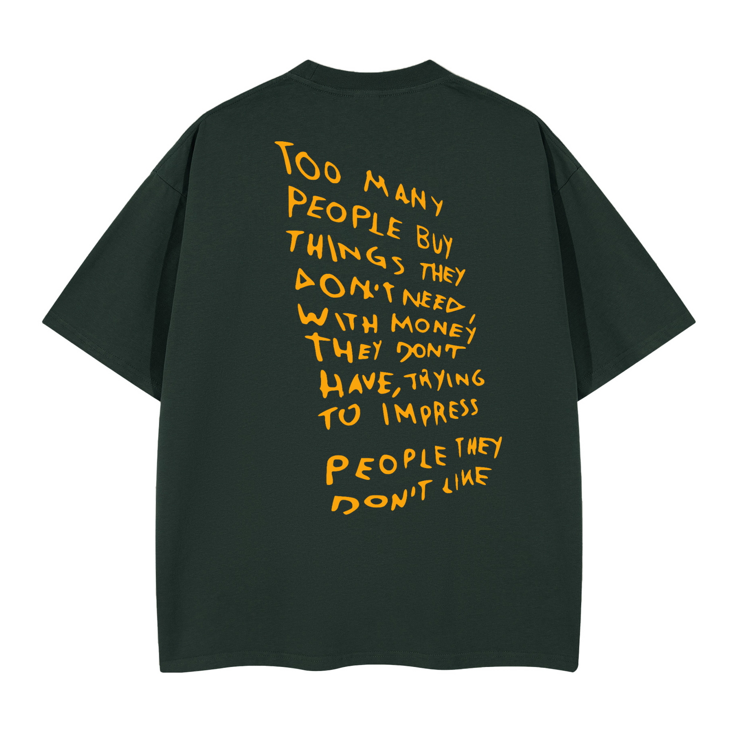 They dont like. Ovesized T-shirt(280GSM)