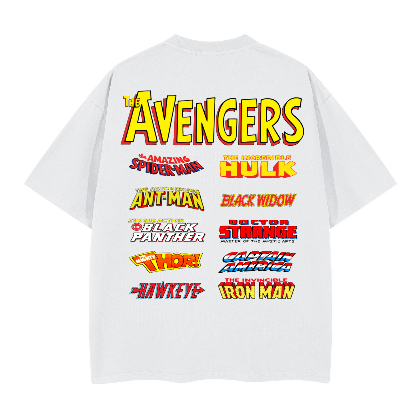 Avengers Tribute. Oversized T-shirt(280GSM)