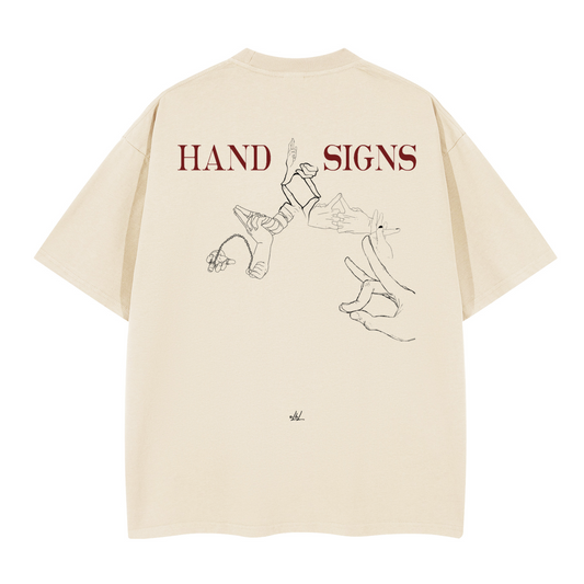 Hand Signs Mastery. OVersized T-shirt(280GSM)