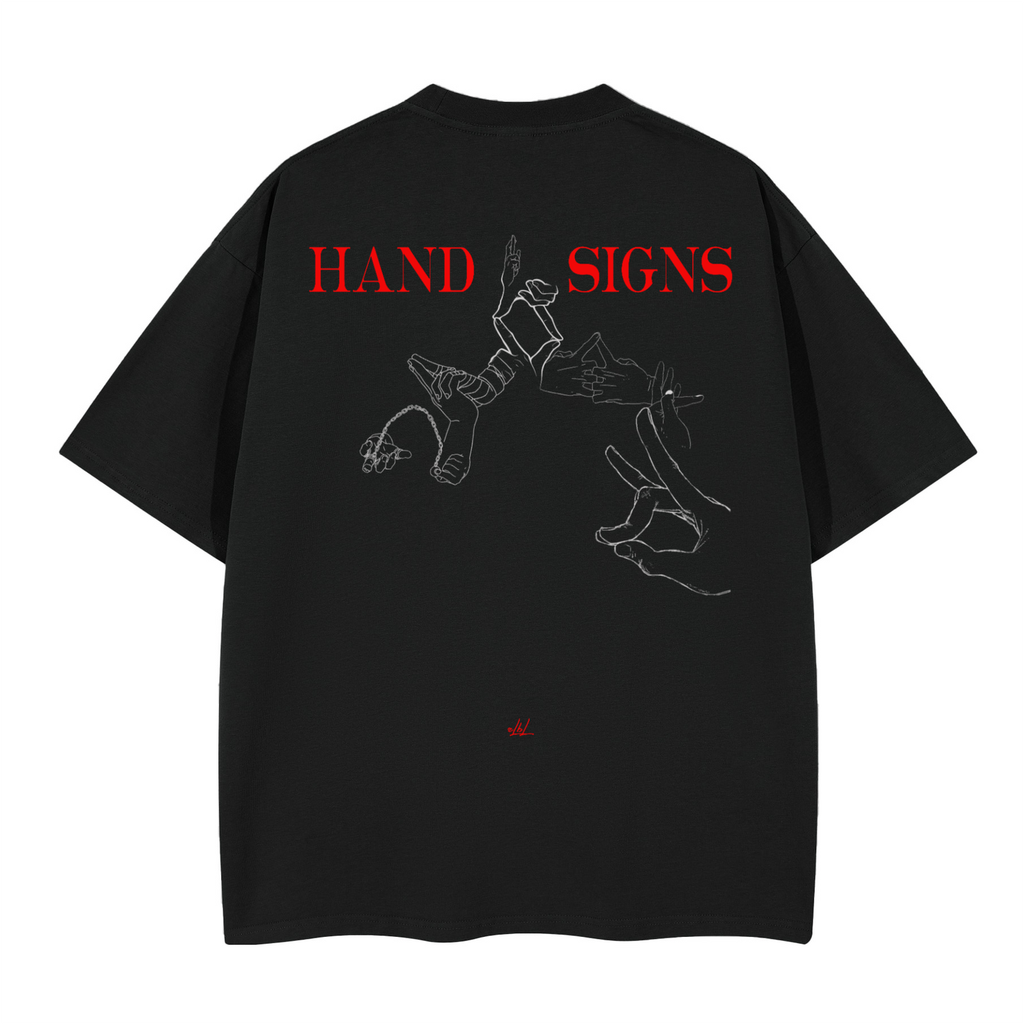 Hand Signs Mastery. Oversized T-shirt(280GSM)