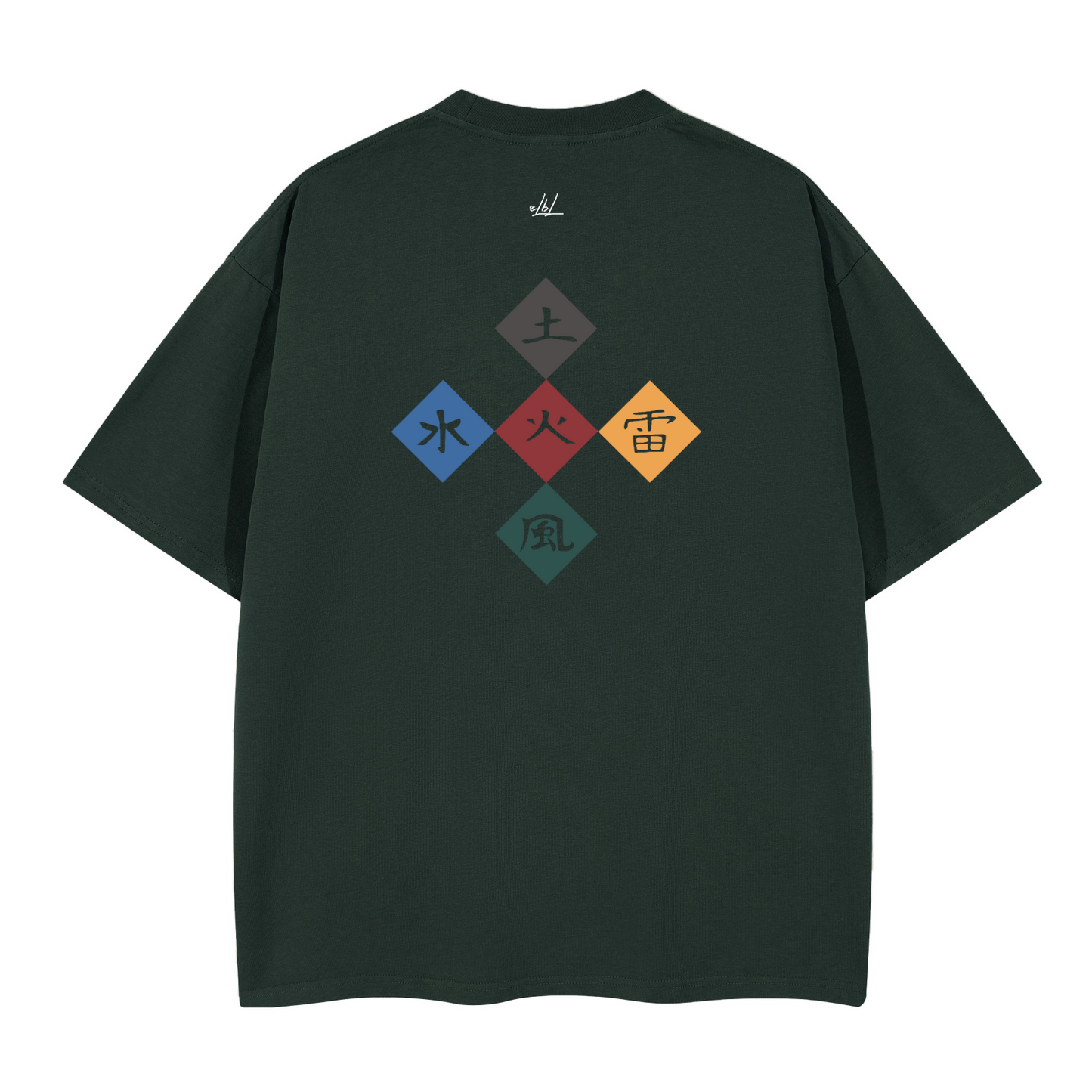 Five Great Shinobi Villages. Oversized T-shirt(280GSM)