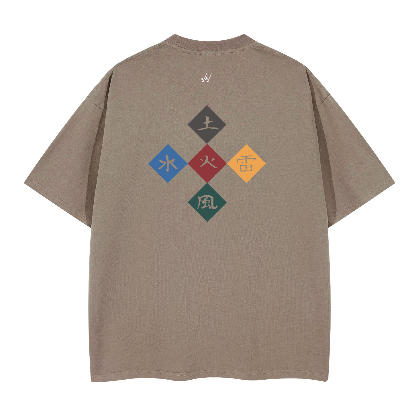 Five Great Shinobi Villages. Oversized T-shirt(280GSM)