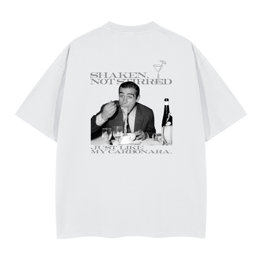 007 Shaken, Not Stirred. Oversized T-shirt(280GSM)