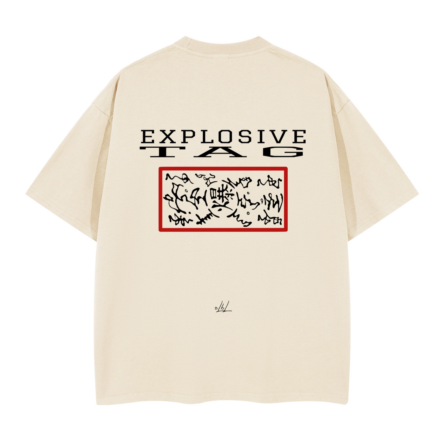 Explosive Tag. Oversized T-shirt(280GSM)