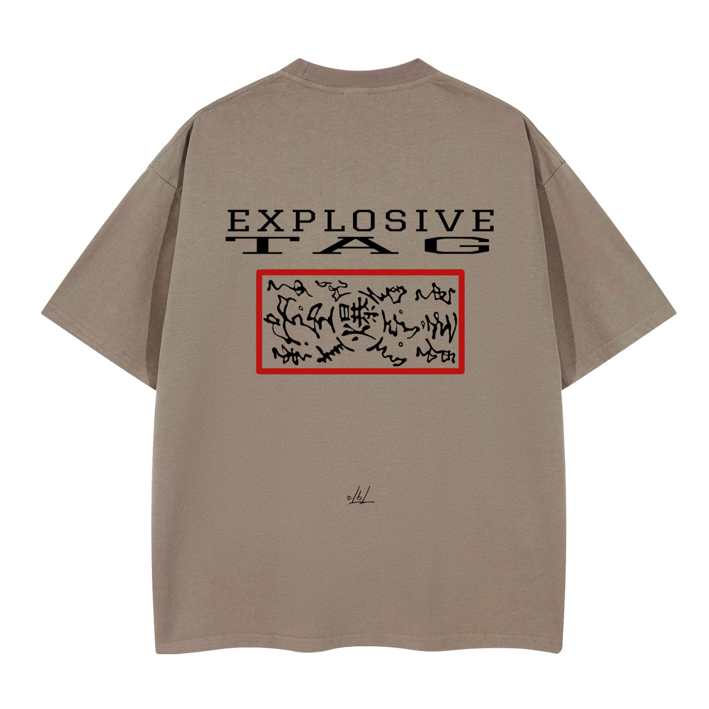 Explosive Tag. Oversized T-shirt(280GSM)