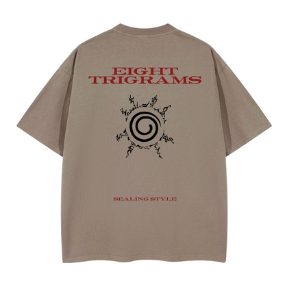 Eight Trigrams – Kyūbi Sealing. Oversized T-shirt(280GSM)