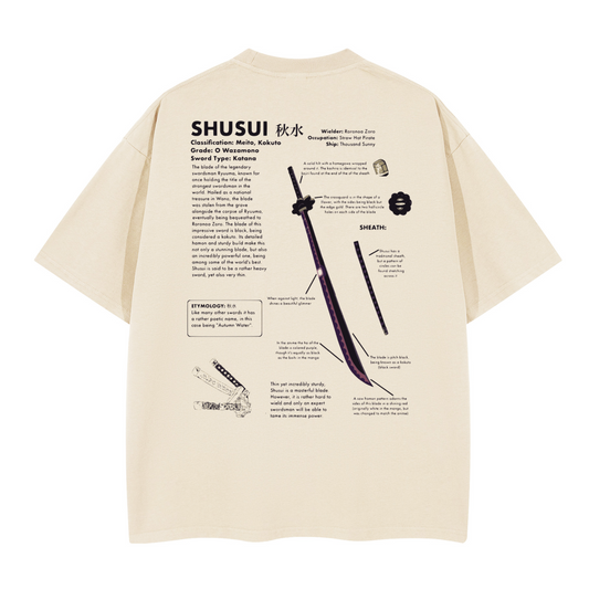 Shusui – The Black Blade. Oversized T-shirt(280GSM)