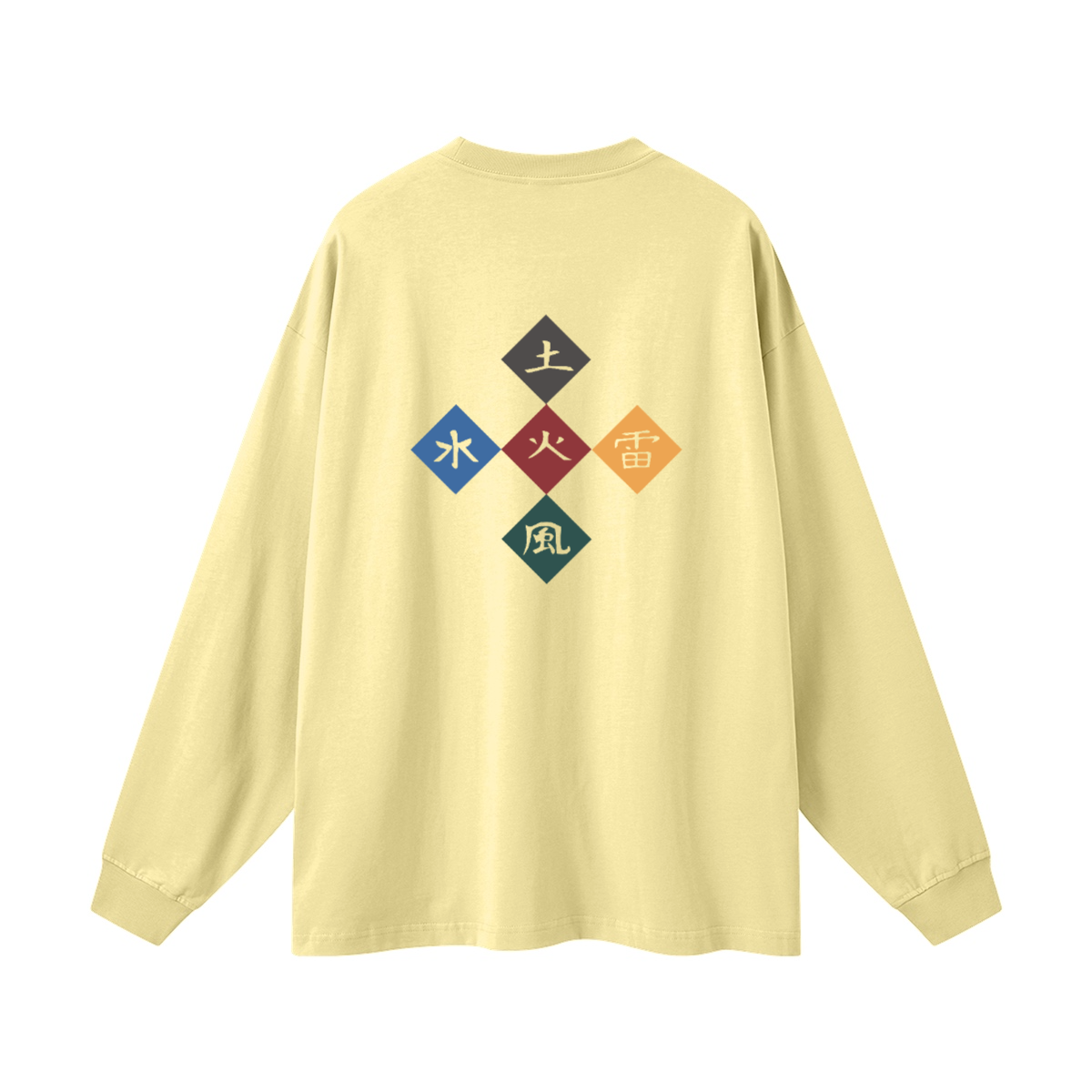 Five Great Shinobi Village. Oversized Long Sleeve(305GSM)