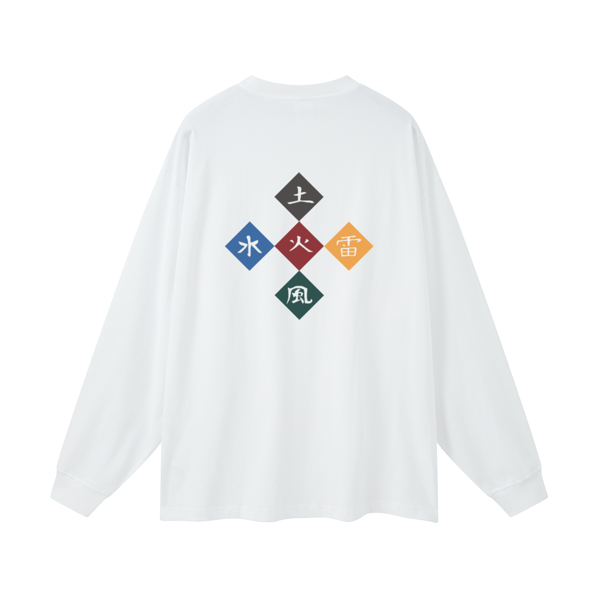 Five Great Shinobi Village. Oversized Long Sleeve(305GSM)