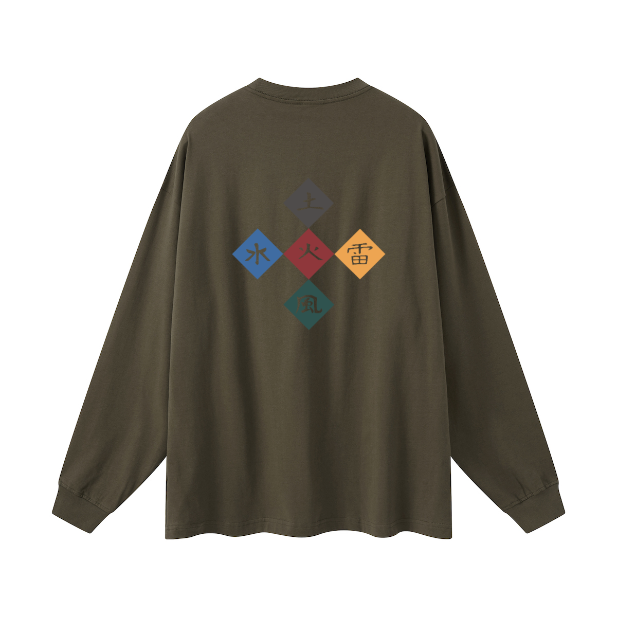 Five Great Shinobi Village. Oversized Long Sleeve(305GSM)