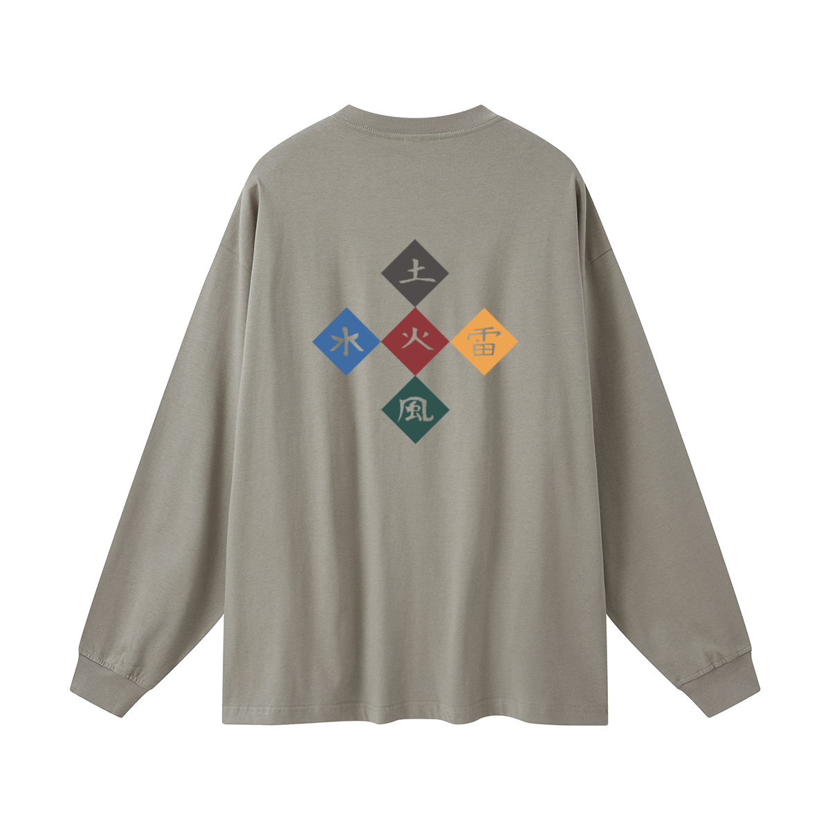 Five Great Shinobi Village. Oversized Long Sleeve(305GSM)