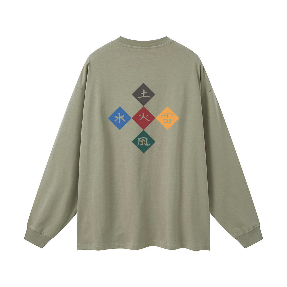 Five Great Shinobi Village. Oversized Long Sleeve(305GSM)