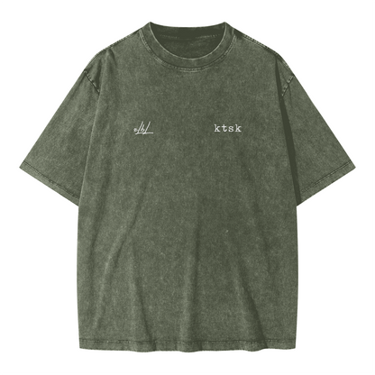 Akatsuki Oversized  Wash T-shirt(285GSM)